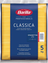 Barilla Pasta Klassische Spaghetti n.5 aus hochwertigem Hartweizen immer al dente, (1 x 500 g), geschmacklos