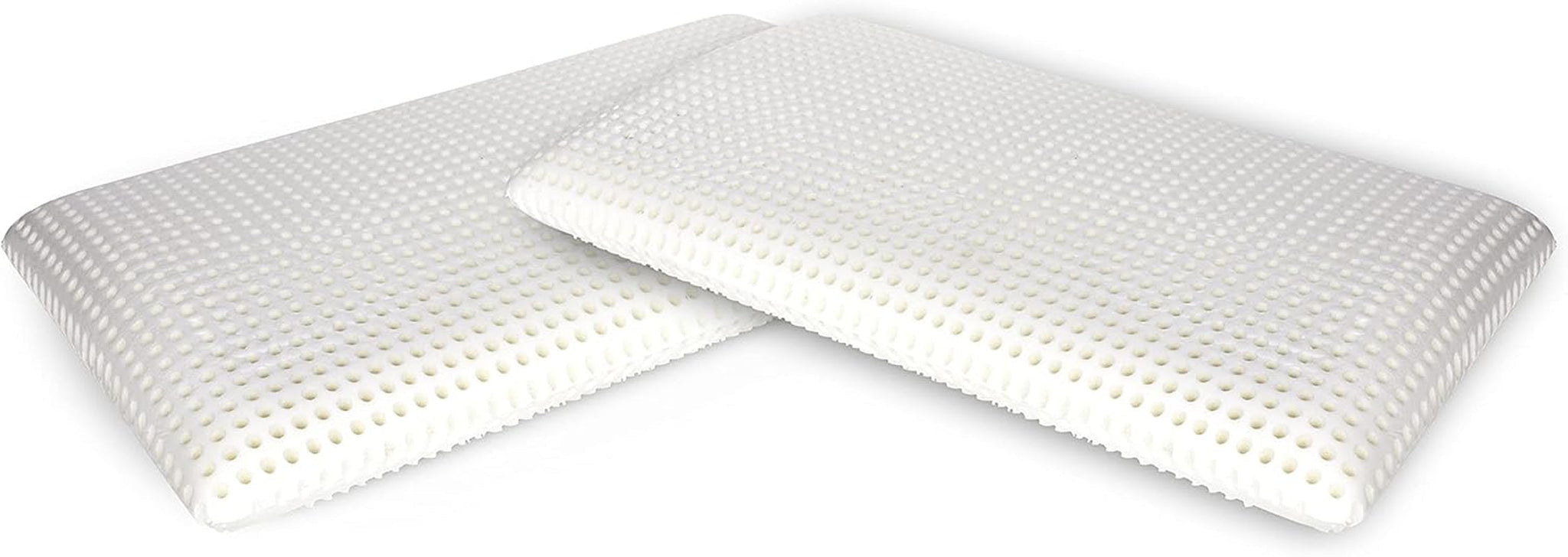 Talamo Italia Set de 2 perne pentru pat, 100% Made in Italy, pernă detașabilă "săpun" din spumă de memorie perforată, hipoalergenică și respirabilă, 70X40Xh16 Cm Perne standard Naty Shop Altezza 10 Fără capac Set Da 2