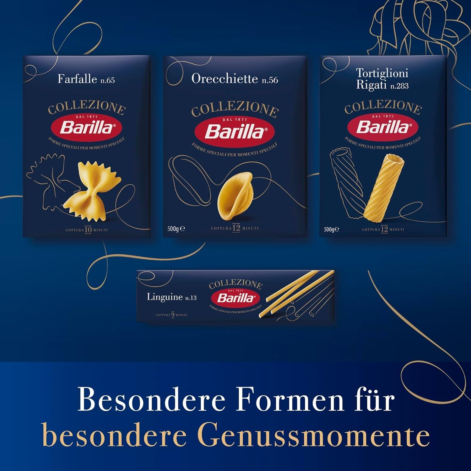 Barilla Collezione Mezze Penne Tricolore, 500 g