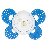 Chicco PhysioForma Comfort Suzetă 6-16 Luni, 1 Bucată, Suzetă cu Tetină din Silicon, Susține Respirația Fiziologică și Promovează Dezvoltarea Orală Corectă, Albastră