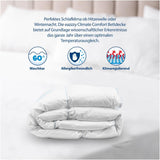Plapumă Genius Eazzzy Climate Comfort 155 X 220 Cm, Etanșă la fibre, Plapumă ușoară pentru toate anotimpurile, Plapumă respirabilă, Temperatură plăcută pentru somn, Plapumă pentru toate anotimpurile Plapumi si pilote Naty Shop