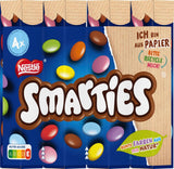 Nestlé SMARTIES Multipack, rulou mic, linte colorată cu ciocolată, ideal pentru zilele de naștere ale copiilor, culori naturale, rulou hexagonal, pachet de 12 (12x (4 x 34g))