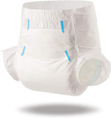 Scutece pentru adulți CutiePlusU, suprafață uscată, absorbție maximă peste noapte, scutec de incontinență de unică folosință – albastru, roz, alb, 3 bucăți (medii 71-96 cm)