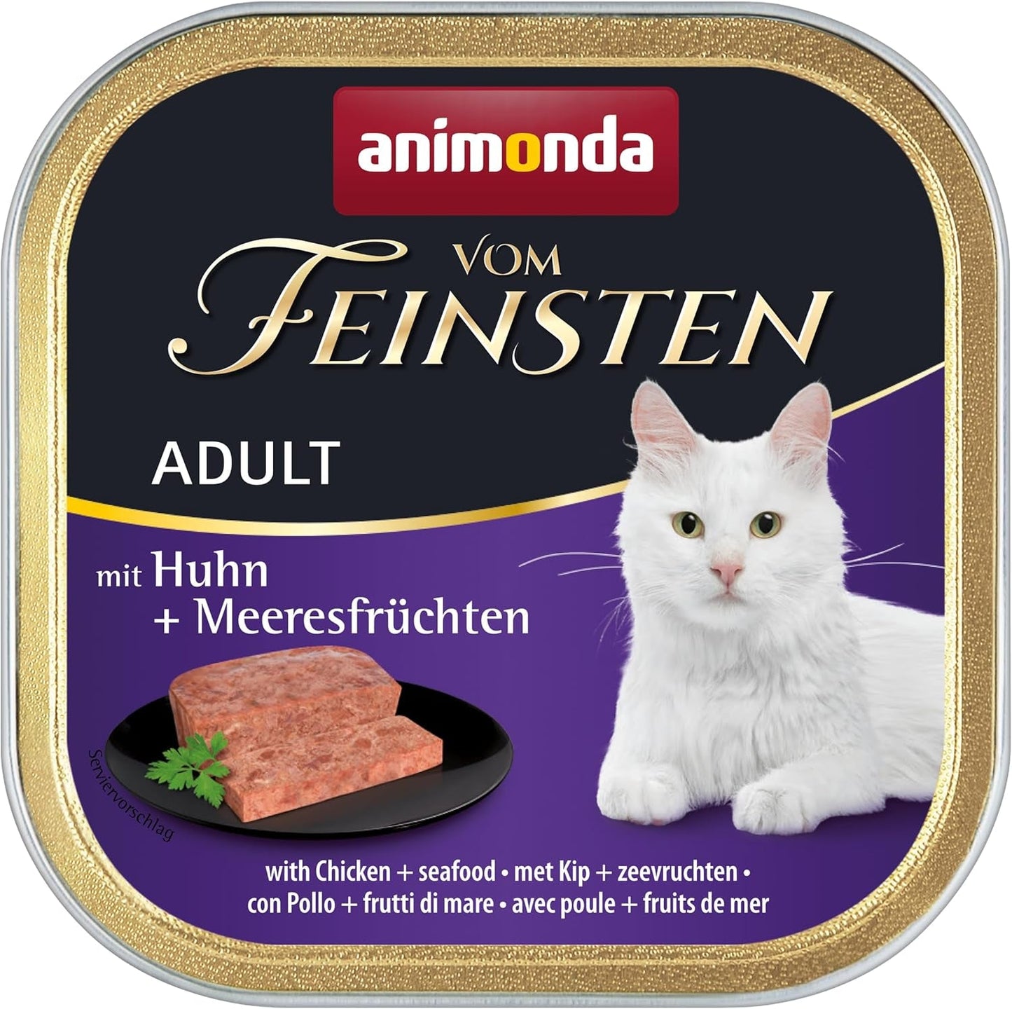 animonda Vom Feinsten Hrană umedă pentru pisici adulte, varietate de pui, 6 x 100 g