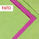 , Șervețele de hârtie de unică folosință, Ideal pentru prânzuri informale și bufete, Pachet de 50 șervețele, Dimensiune 33X33, 4 ori pliate, 2 straturi, Culoare verde măr, 100% hârtie din celuloză pură, FSC