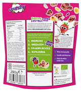 FRECHE FREUNDE Muesli organic pentru micul dejun, mix crocant de muesli cu fructe de pădure Edda's, pentru școlari, cu căpșuni liofilizate, vegan, pachet de 6 (6 x 280g)