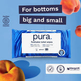 Șervețele umede ecologice, de unică folosință, 560 de șervețele (14 x 40 de șervețele), pachet lunar, 100% fără plastic, 99% apă, șervețele umede sensibile și îngrijitoare, certificate „Fine to Flush”, biodegradabile, vegane