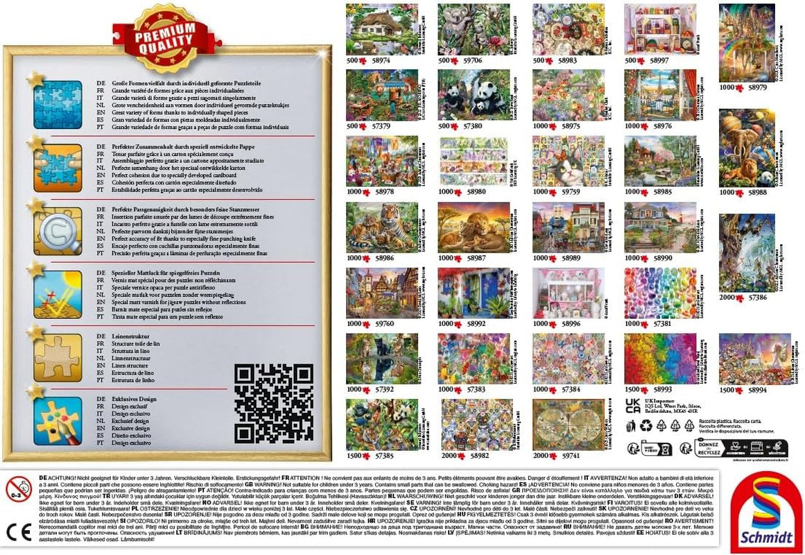 Schmidt Spiele 58390 Câine selfie, puzzle jigsaw 500 piese Puzzle Naty Shop