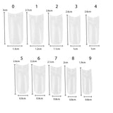 TRIXES 500 bucăți vârfuri pentru unghii cu gel, unghii franțuzești, vârfuri acrilice transparente pentru manichiură DIY, 10 modele diferite