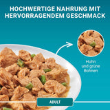Hrană umedă pentru pisici PURINA ONE Adult, bucăți fragede în sos cu pui, pachet de 26 (26 x 85g)
