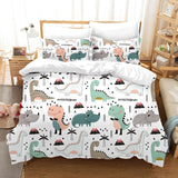 Lenjerie de pat pentru copii, Dinosaur Lenjerie de pat - copii Naty Shop