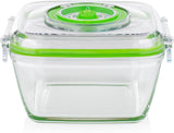 Set de recipiente din sticlă pentru păstrarea alimentelor Princess cu sigilator de vid portabil - inclusiv pompă de vid electrică, cablu de încărcare USB, 2 recipiente pentru gătit și alimente, 2 capace fără BPA, 492985 Cutii depozitare alimente Naty Shop