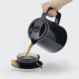 Aparat de cafea cu filtru SEVERIN Duo cu carafă termică, aparat de cafea pentru până la 16 cești, aparat de filtrare atractiv cu 2 carafe izolate, negru, KA 9315