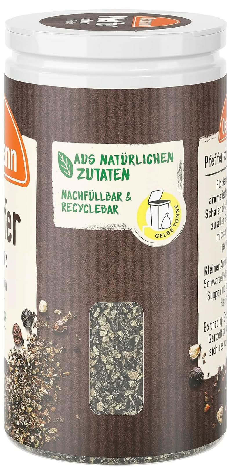 Ostmann - Fulgi de piper negru, 25 grame Condimente Naty Shop