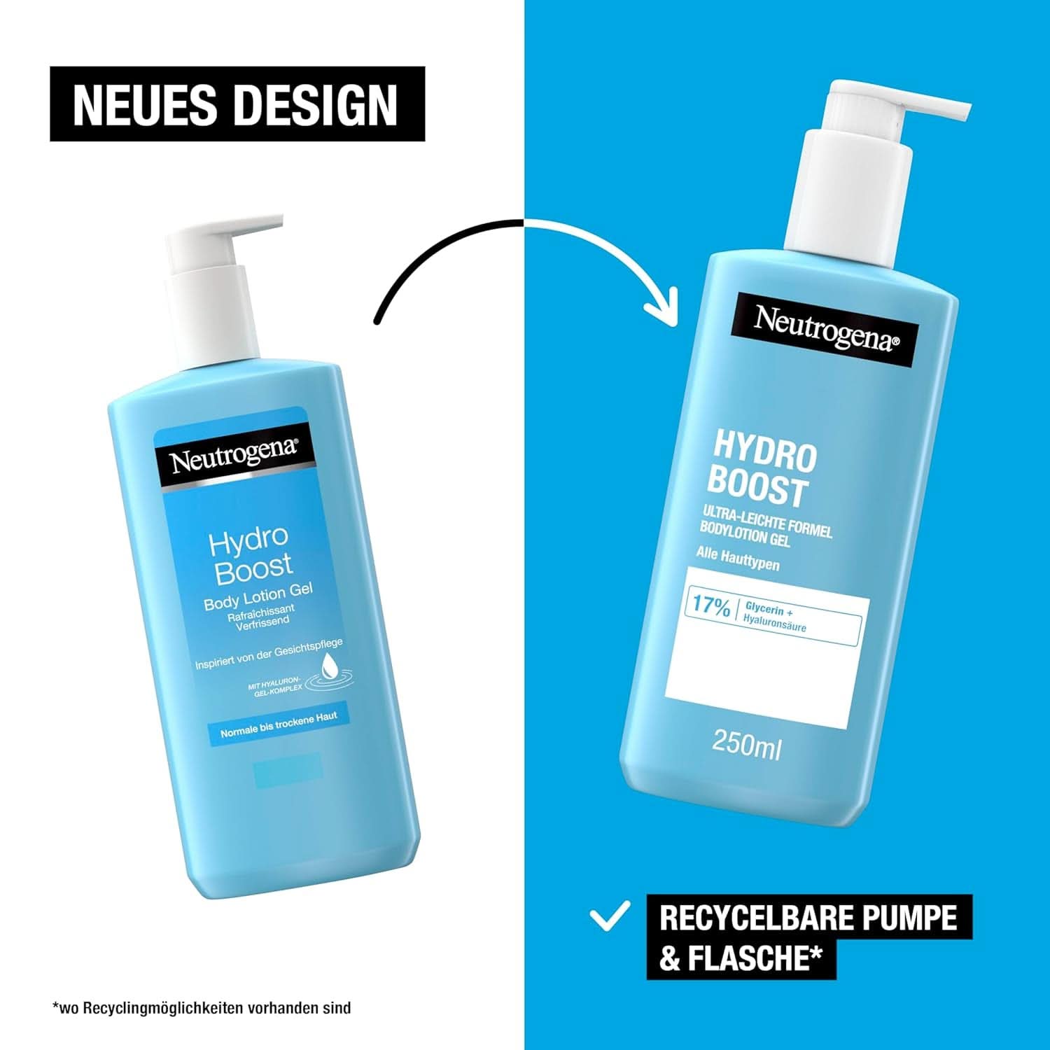 Neutrogena Hydro Boost Ultra-Light Formula Bodylotion Gel pentru piele fină, 250 ml Cosmetice si Infrumusetare Naty Shop