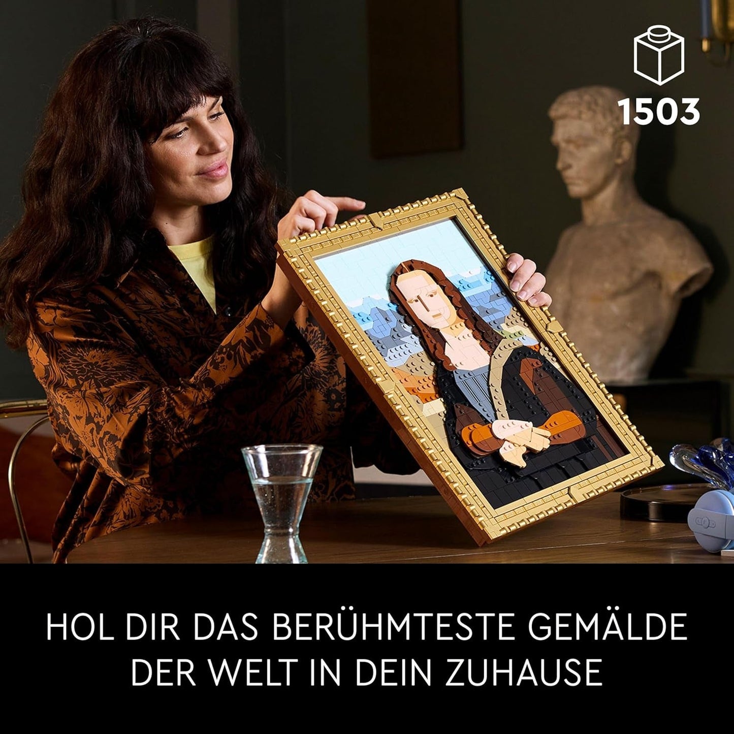 LEGO Art Mona Lisa, set pentru adulți, pictură de Leonardo Da Vinci pentru agățat, activitate creativă pentru bărbați și femei, cadou pentru iubitorii de artă, artă renascentistă italiană 31213 Seturi de constructie Besuche den LEGO-Store