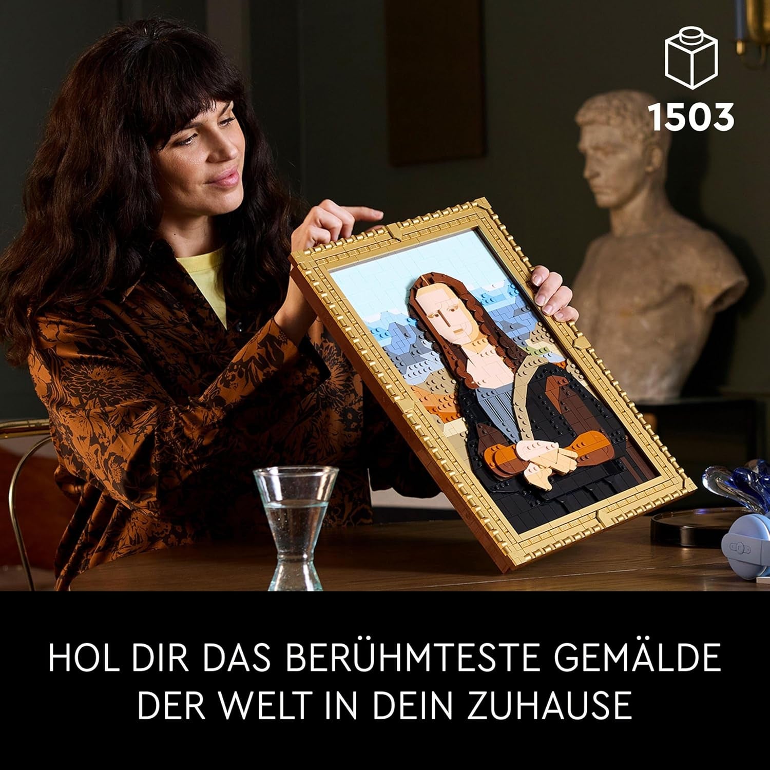 LEGO Art Mona Lisa, set pentru adulți, pictură de Leonardo Da Vinci pentru agățat, activitate creativă pentru bărbați și femei, cadou pentru iubitorii de artă, artă renascentistă italiană 31213 Seturi de constructie Besuche den LEGO-Store