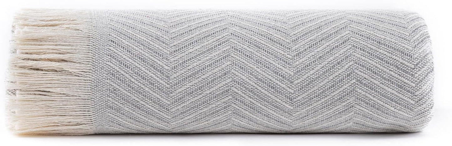Cuvertură de pat multifuncțională Todocama, cuvertură de pat, cuvertură pentru pat, cuvertură pentru canapea, jarapas, model în formă de heringbone (230 X 260 Cm, bej nisip). Paturi si Cuverturi Besuche den Todocama-Store Gri deschis 180X260