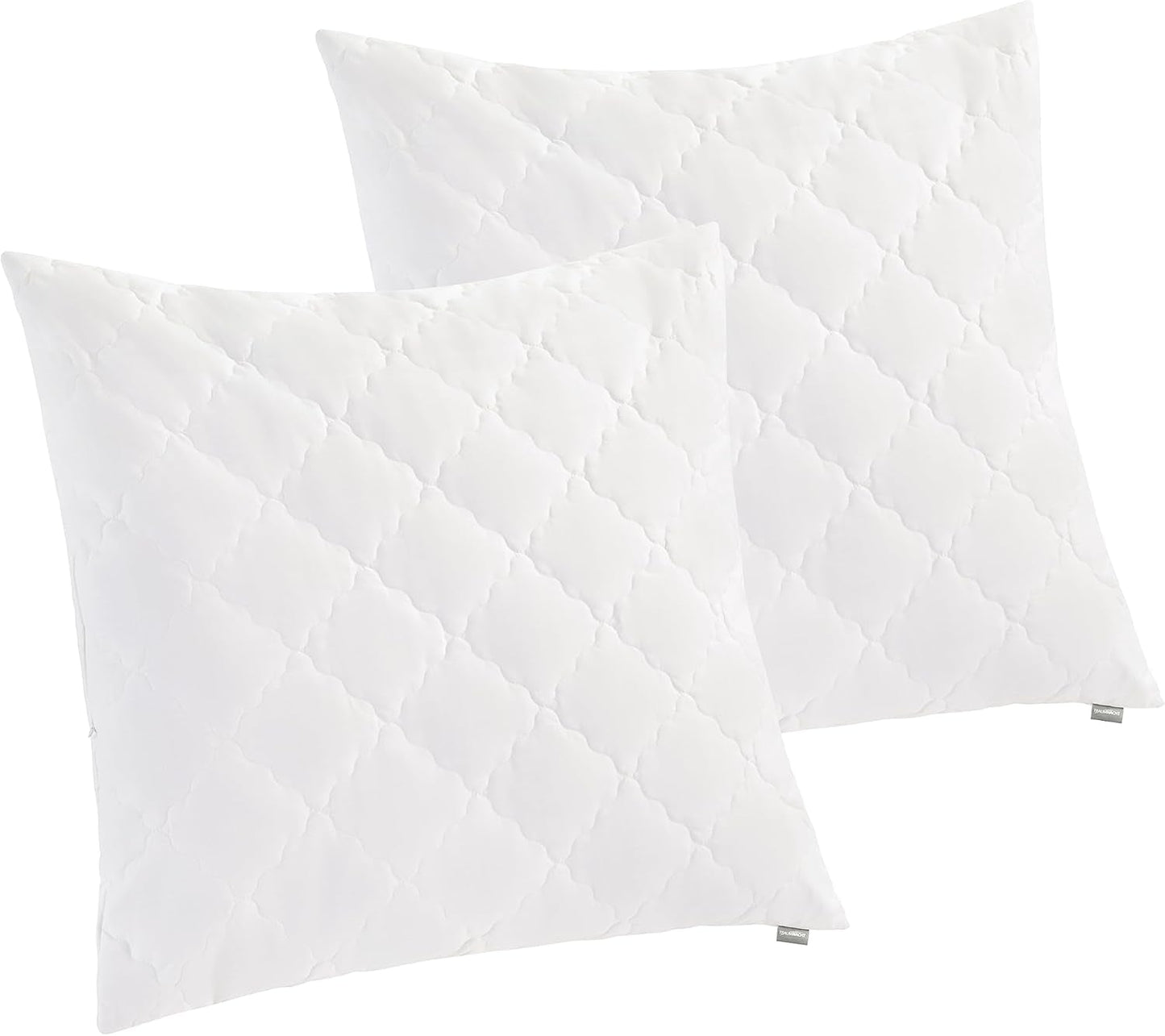 Traumnacht Pernă din bambus cu fibre de bambus, hipoalergenic, antibacterian Set de perne cu fermoar, format din 2 perne 40X80Cm, certificat Oeko-Tex, dezvoltat în Germania Perne standard Naty Shop 80 X 80 Cm Pernă
