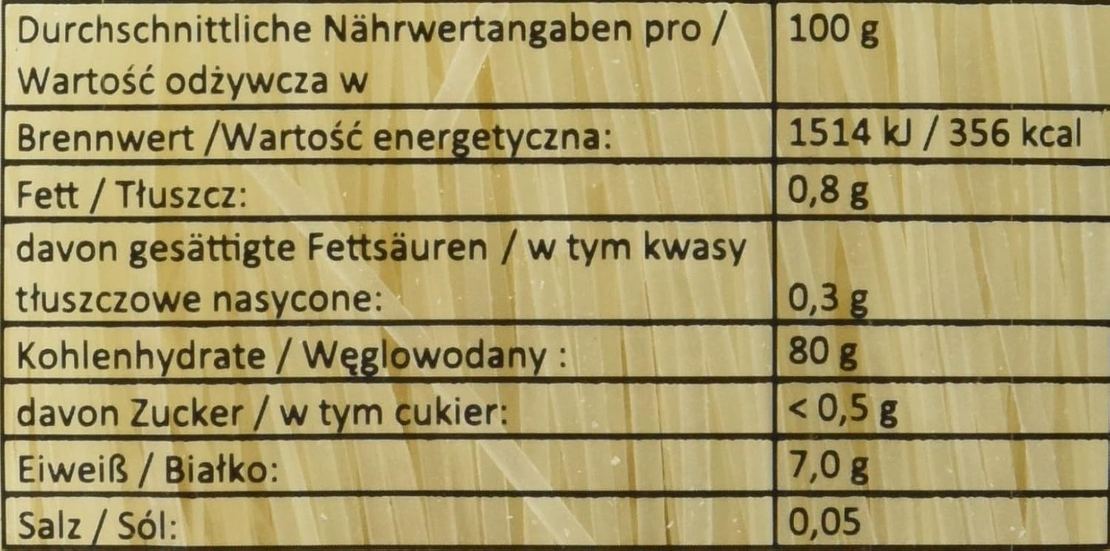 Tăiței de orez – thailandezi, tăiței panglică de orez cu lățimea de 1 mm, preparați din făină de orez – 17 x 400 g