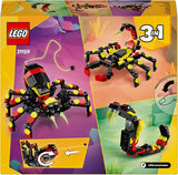 LEGO Creator 3In1 Animale sălbatice: Păianjen surpriză - jucărie de reconstruit într-o figură de scorpion sau șarpe - set de construcție cu 3 modele - cadou pentru băieți și fete de la 7 ani 31159 Seturi de constructie Besuche den LEGO-Store