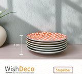 Farfurii pentru tort, set de 6; farfurii mici pentru desert (15 cm); farfurii pentru salată din porțelan; farfurii colorate pentru micul dejun; farfurii mini pentru paste, fructe, pâine