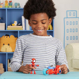 SPIDEY and HIS AMAZING FRIENDS Marvel Spidey figura cu motocicleta, jucărie pentru băieți și fete cu vârsta de 3 ani și peste Action figures Naty Shop