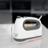 Clatronic Mixer | Kraftvoller 400 Watt-Motor | Handmixer | Turbostufe & 5 Geschwindigkeitsstufen | Handrührgerät | Spülmaschinengeeignete Edelstahlquirle Und -Knethaken | HM 3775 Bucatarie Naty Shop