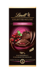 Mousse de ciocolată neagră Lindt cu chili și vișine | Baton 150g | Cu 70% conținut de cacao și umplutură de mousse de ciocolată neagră și chili cu vișine | Baton de ciocolată | Ciocolată neagră