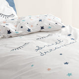 Set de lenjerie de pat pentru copii, reversibila, Stars Lenjerie de pat - copii Naty Shop