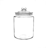 Borcan pentru biscuiți Olympia Biscotti cu capac 6,5 litri, sticlă transparentă, dimensiuni: 293(H)x 200(Dia)mm - dulciuri, produse de cofetărie, cereale, paste, alimente uscate - stil vintage, se spală în mașina de spălat vase, GM581 Cutii depozitare alimente Naty Shop Singur Ulcior