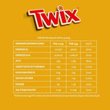 Batoane Twix de ciocolată albă; caramel, biscuiți, ciocolată albă; pachet multiplu de ciocolată; 5 batoane (5 x 46 g)