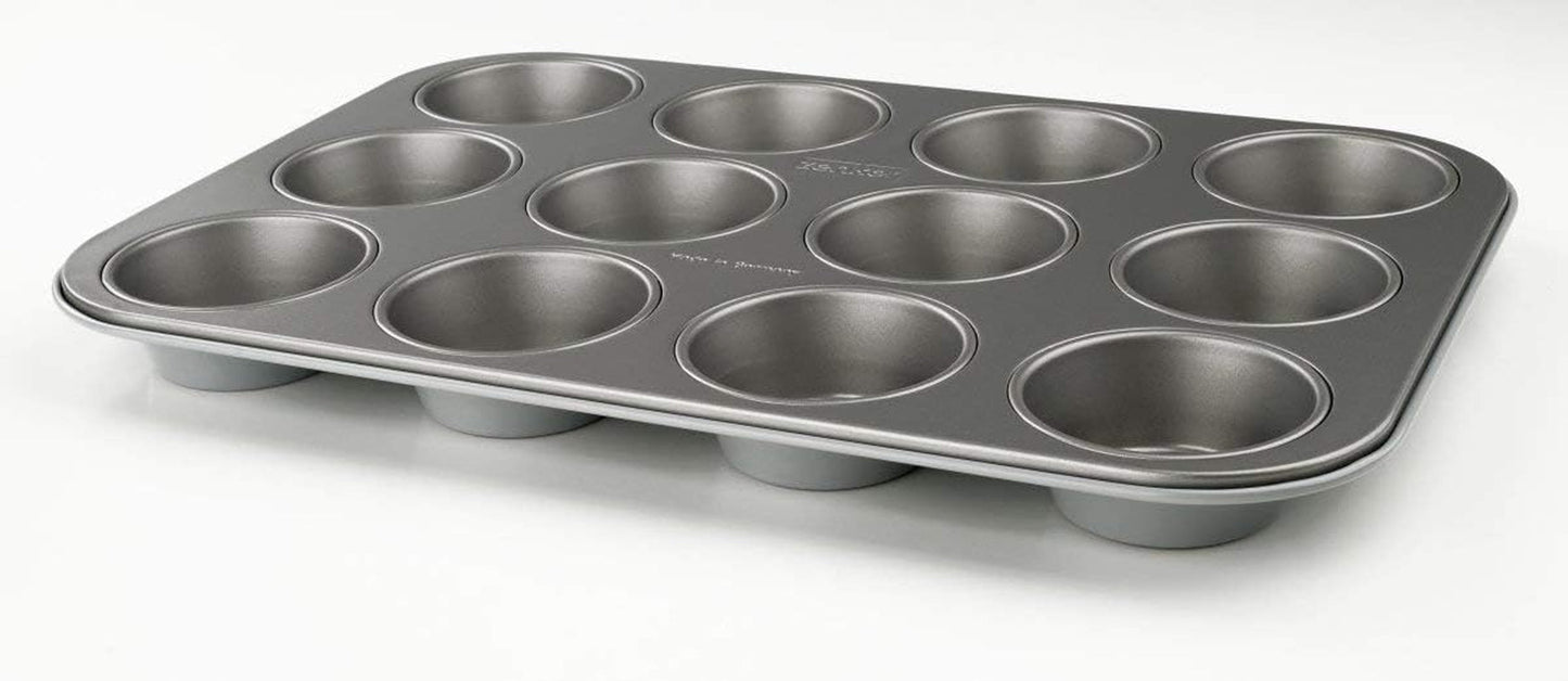 Forma pentru brioșe Zenker cu 12 forme de copt (Ø 7 cm), pentru brioșe și cupcakes, dimensiuni: 38,5 x 26,5 x 3 cm Matrite si tavi pentru copt Naty Shop