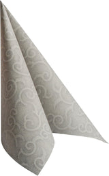 Papstar, 50 șervețele "ROYAL Collection" 1/4-fold 40 Cm X 40 Cm gri "Casali", #84889 (pachet de 2)