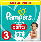 Scutece Pampers 81657566 Baby-Dry Pants, albe