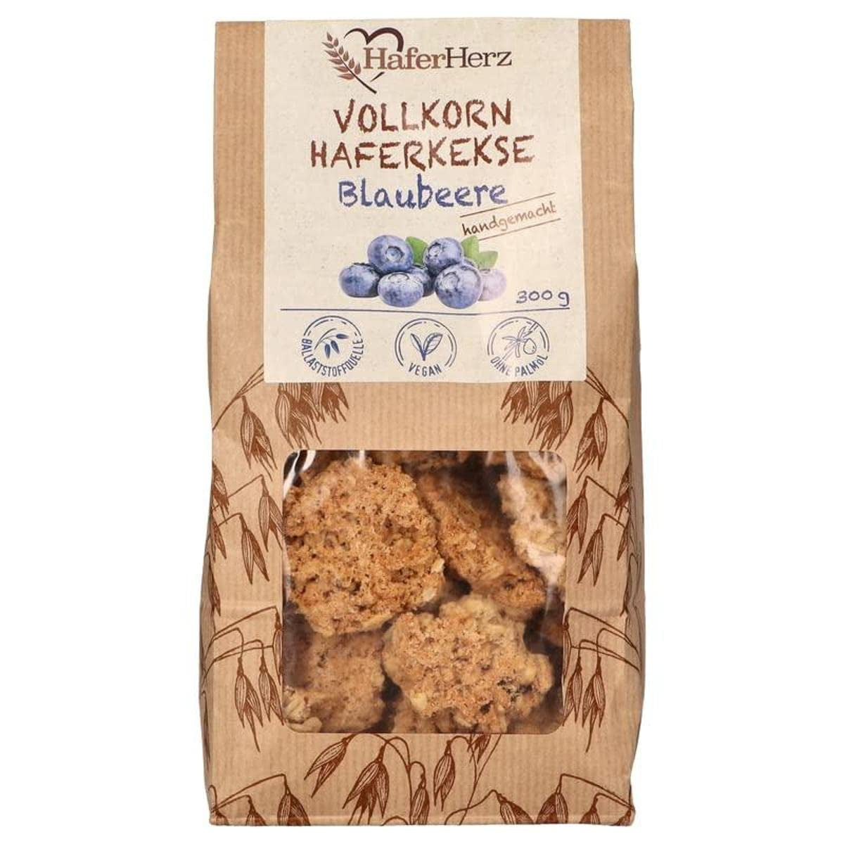 Fursecuri integrale cu ovăz și afine, 300 g