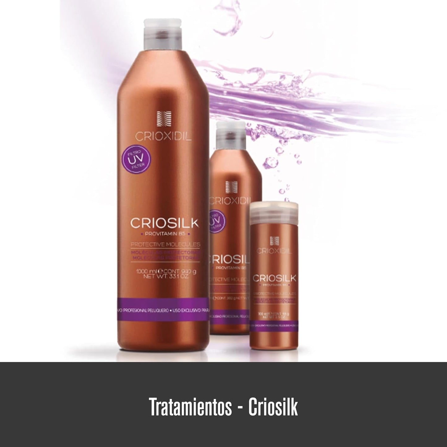 Balsam de păr Criosilk, 300 ml, cu provitamina B5 și proteine de mătase, conferă părului deteriorat suplețe și strălucire, hidratează și regenerează părul Masca de par Naty Shop