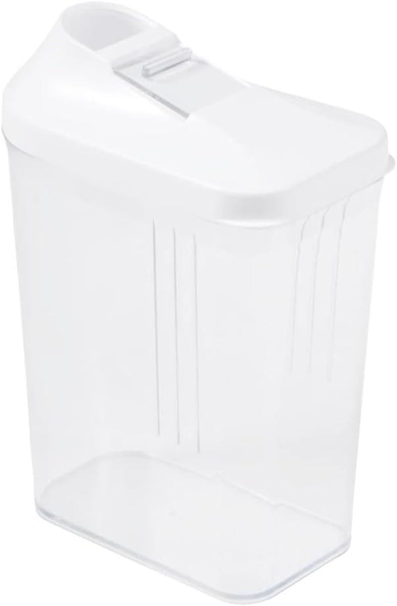 cutie de turnare keeeper pentru provizii uscate, capac de dozare reglabil continuu, plastic, 500 ml, 8 x 4,5 x 15 cm, Paola, alb Cutii depozitare alimente Naty Shop