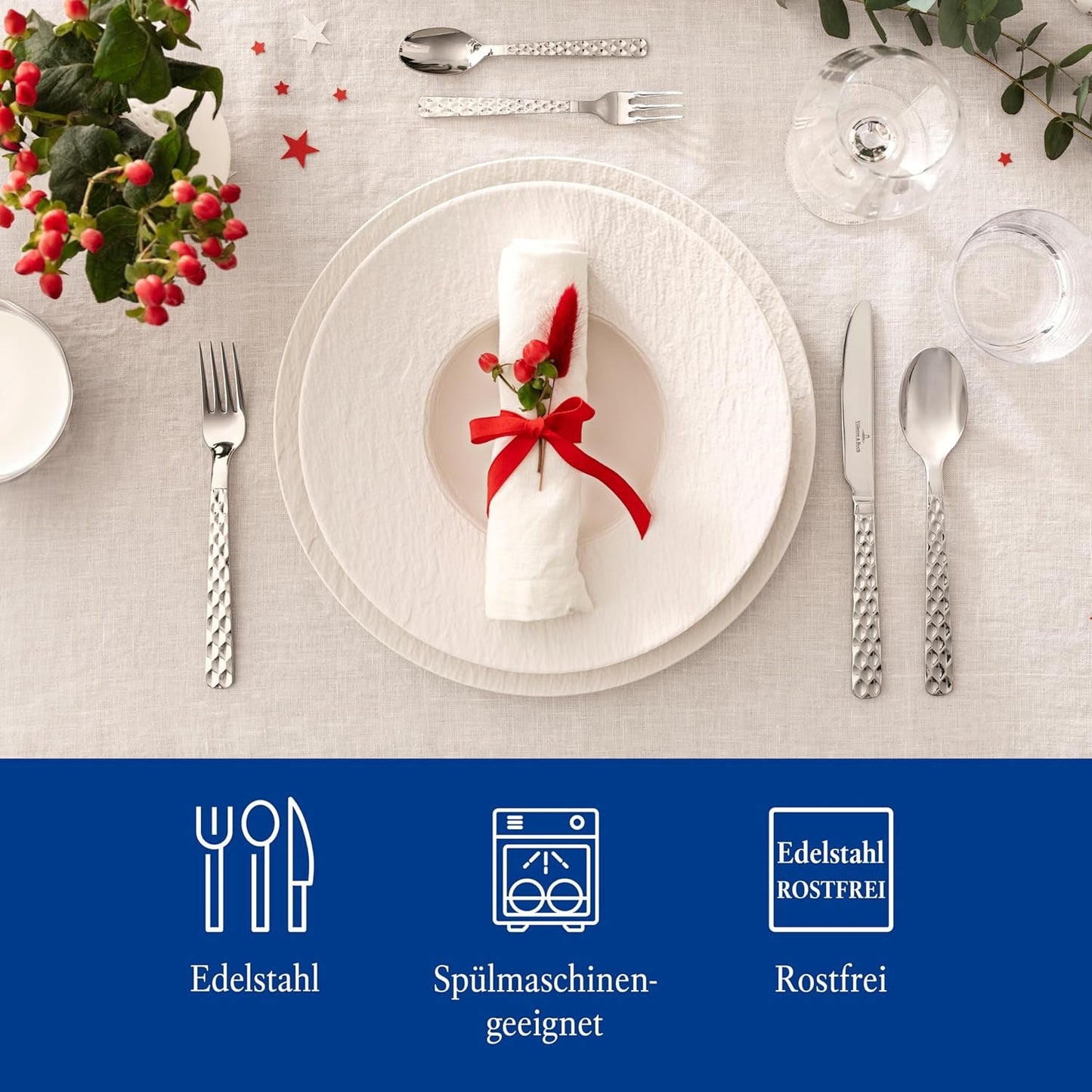 Villeroy & Boch - Boston set tacâmuri 30 piese, 6 persoane Bucatarie Naty Shop
