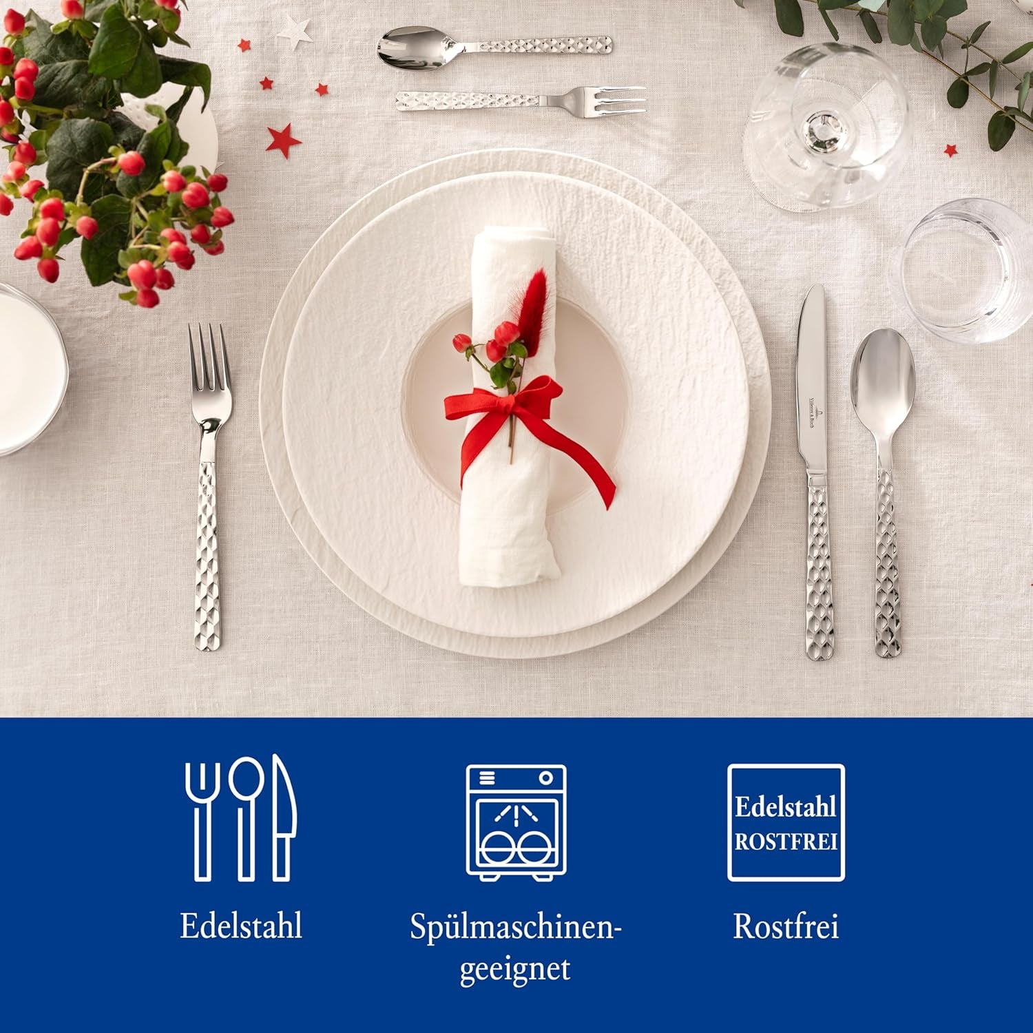 Villeroy & Boch - Boston set tacâmuri 30 piese, 6 persoane Bucatarie Naty Shop