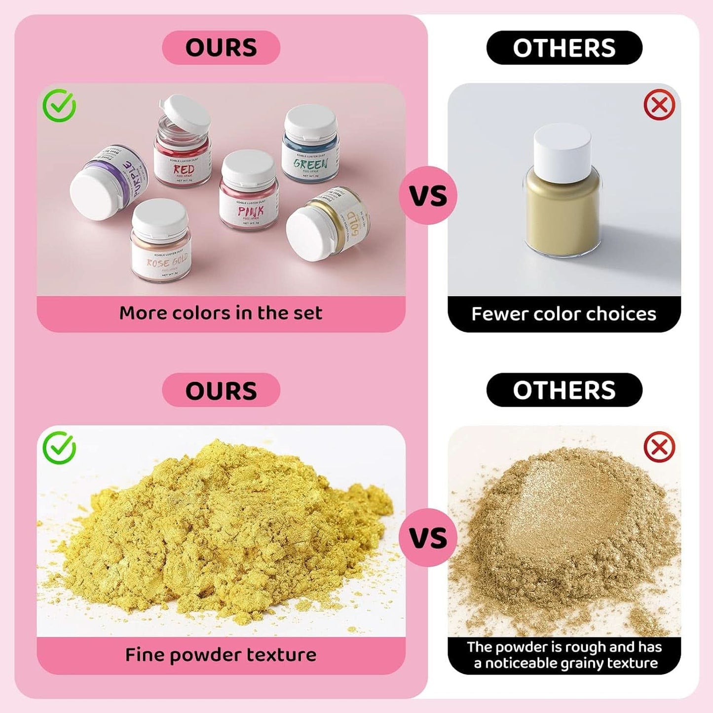 Glitter comestibil, 3 grame Naty Shop