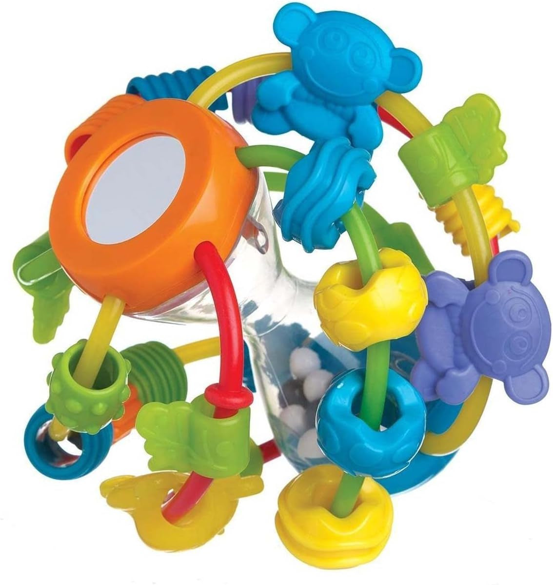 Playgro minge zornăitoare pentru copii - minge zornăitoare pentru copii - minge zornăitoare pentru copii - minge zornăitoare - abilități motorii - jucărie pentru copii - abilități motorii pentru copii - colorat Jucarii Bebe Naty Shop Joacă și învață