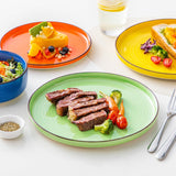 Set de veselă pentru 6 persoane, serviciu de cină din gresie Vancasso Bonita cu 18 piese, set bol și farfurie, serviciu rotund combinat cu 6 farfurii de cină, farfurii de salată și boluri fiecare