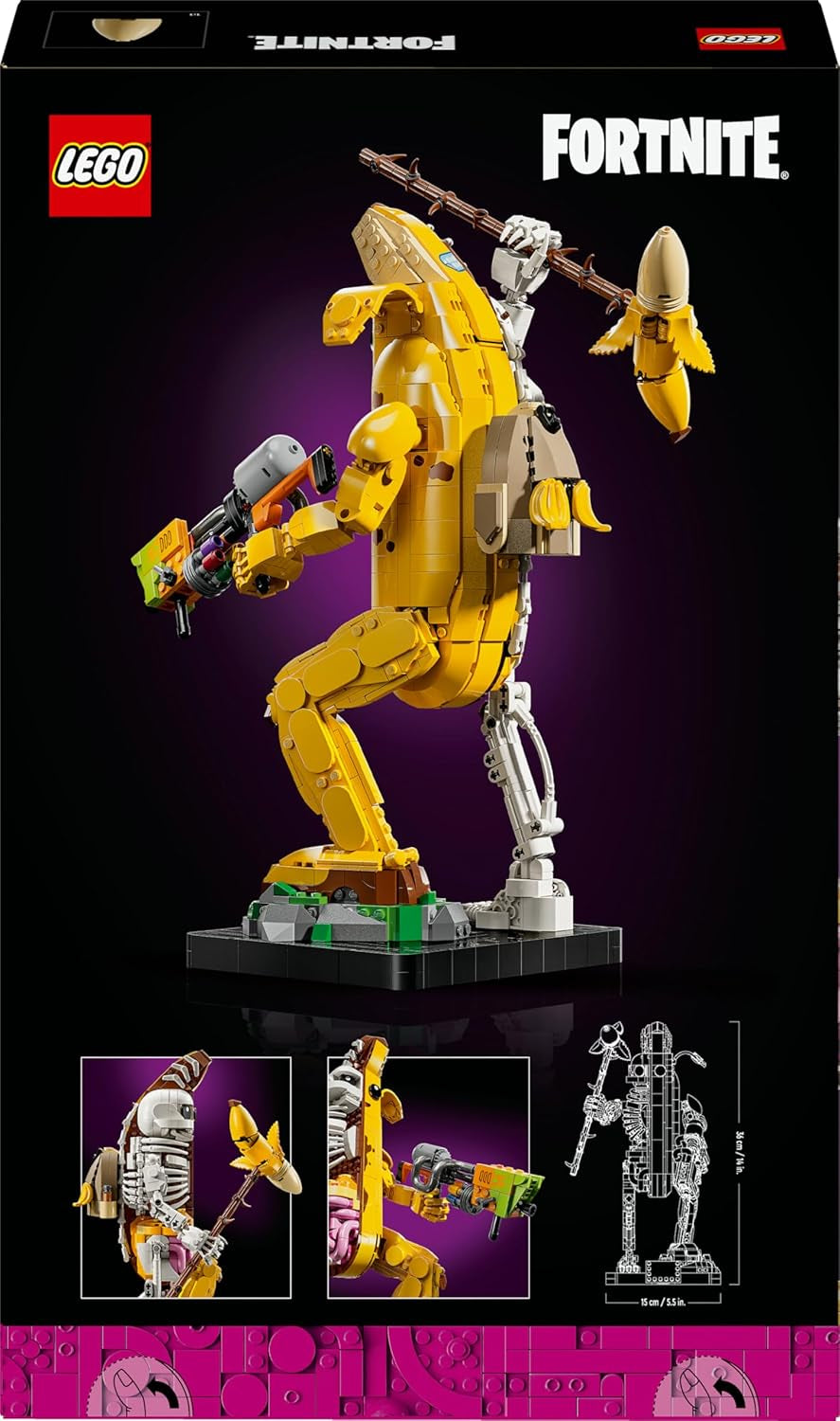 LEGO Fortnite bone shali - Inclusiv aruncător de vopsea și târnăcop pentru bătut boluri - Obiect de colecție pentru fanii jocurilor video - Set de construcție pentru adulți ca decor pentru casă sau birou - 77072 Seturi de constructie Besuche den LEGO-Store