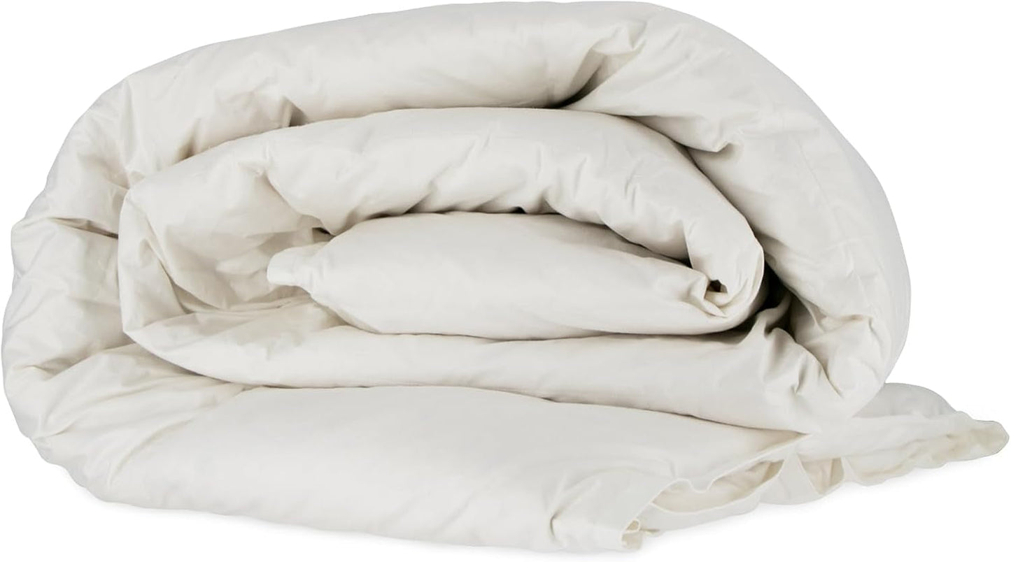 Nottetempo, plapumă din puf de gâscă, pat simplu, 205 X 155 X 2 Cm, Bianco Plapumi si pilote Naty Shop