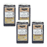Orez integral italian, orez nerafinat cu conținut ridicat de fibre, ideal pentru salate creative de orez și mâncăruri sănătoase, ambalat în vid, 4 pachete x 500g