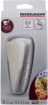 FACKELMANN Food&More 45463, Răzătoare parmezan din oțel inoxidabil cu cutie de prospețime Peeler Naty Shop