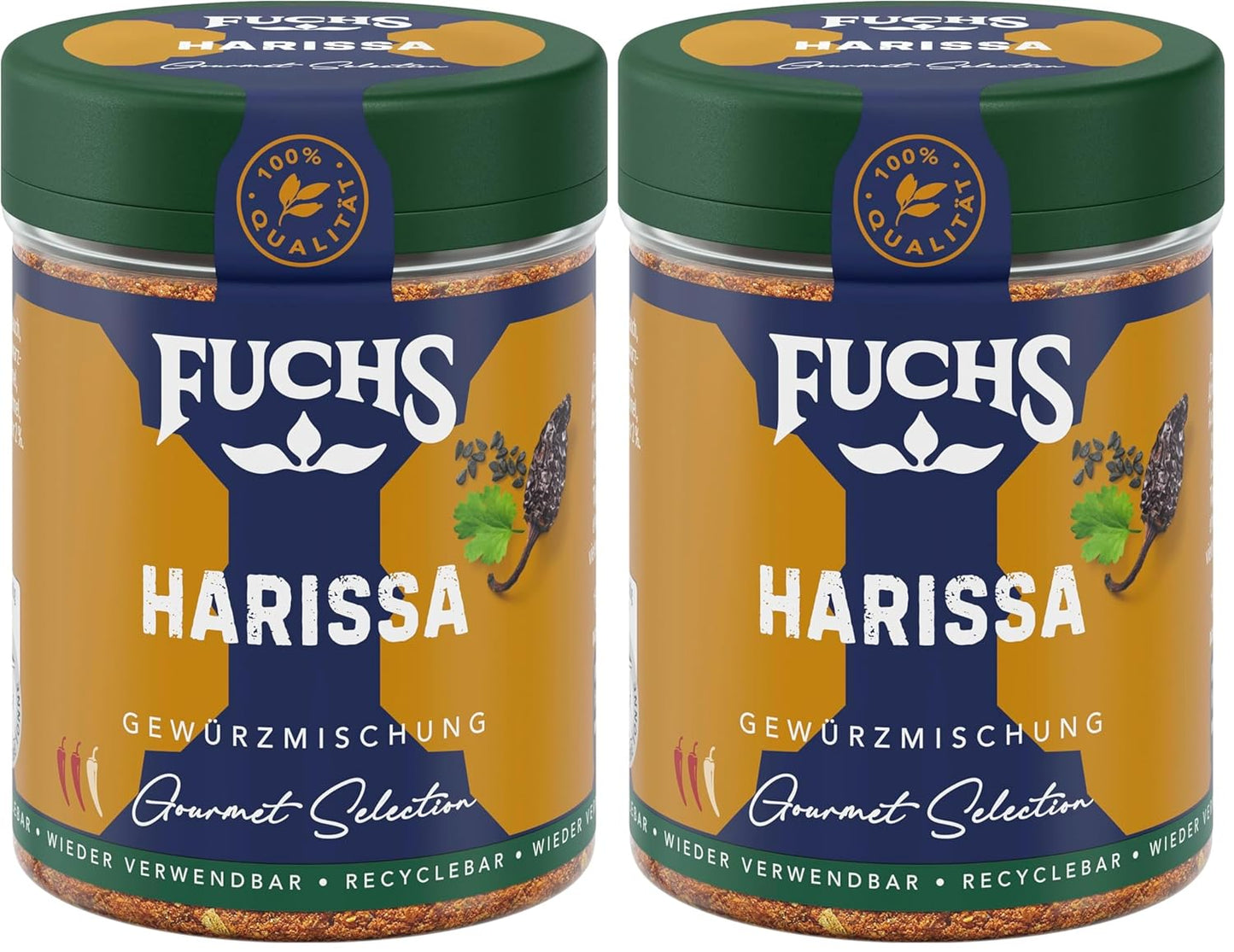 Fuchs Spices Gourmet Selection Middle East/Africa – Mix de condimente pentru couscous și bulgur, mix de condimente reîncărcabil, pentru asezonarea mâncărurilor cu bulgur, vegan, 55 g