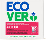 Ecover All-In-One, Detergent pentru Vase, Capsule, Lamaie si Portocale Naty Shop 68 capsule