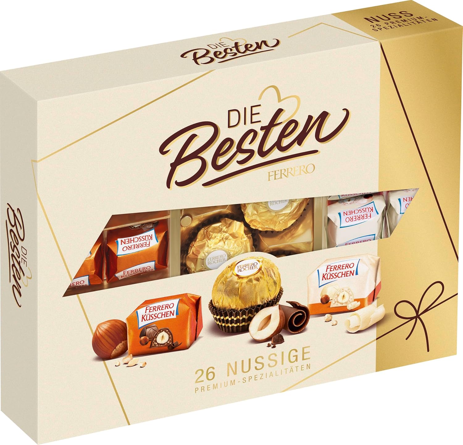 Ferrero The Best Nut Edition - Cadou de Ciocolata pentru El si Ea cu 3 Sortimente Premium